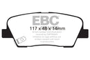 EBC 2009-2016 Hyundai Genesis Coupe 2.0L Turbo Ultimax2 Rear Brake Pads-1