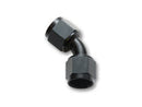 Vibrant -6AN X -6AN Female Flare Swivel 45 Deg Fitting ( AN To AN ) -Anodized Black Only-1