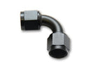 Vibrant -8AN Female 90 Degree Union Adapter (AN to AN) - Anodized Black Only-1