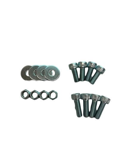Sparco Seat Hardware Spacer Kit Bottom Mount - Silver Zinc | 50001ZS