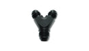 Vibrant -16AN x -16AN x 16AN Y-Adapter Fitting - Aluminum Black-1