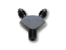 Vibrant -3AN x -3AN x 1/8in NPT Y-Adapter Fitting - Aluminum-1