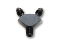 Vibrant -3AN x -3AN x 1/8in NPT Y-Adapter Fitting - Aluminum