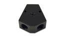 Vibrant Billet Aluminum Y-Block Fitting with 1/8in NPT Port - 3/8in NPT x 3/8in NPT x 3/8in NPT-1