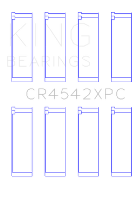 King Honda K-Series pMaxKote Performance Rod Bearing Set - Size STD - 0