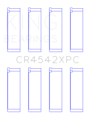 King Honda K-Series pMaxKote Performance Rod Bearing Set - Size STD - 0