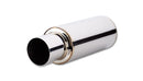 Vibrant TPV Round Muffler (23in Long) with 4in Round Tip Straight Cut - 4in inlet I.D.-1