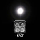 XK Glow XKchrome 20w LED Cube Light w/ RGB Accent Light Kit w/ Controller- Spot Beam 2pc-1