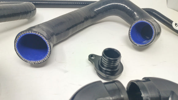 VTT Billet / Silicone N54 coolant hose kit