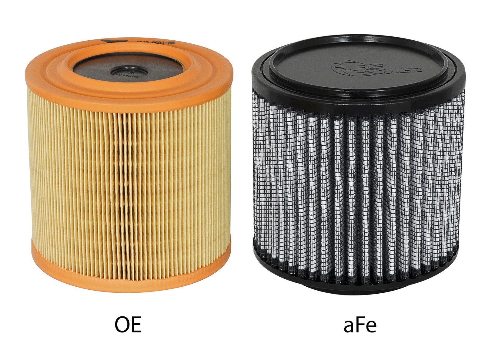 aFe MagnumFLOW OE Replacement Filter w/ Pro Dry S Media (Pair) 04-16 Aston Martin DB9 V12-6.0L - 0