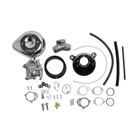 S&S Cycle 84-99 BT Super G Carburetor & Stealth Air Cleaner Kit w/ Chrome Teardrop
