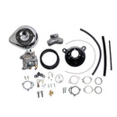 S&S Cycle 99-05 BT Super E Carburetor &  Stealth Air Cleaner Kit w/ Chrome Teardrop-1