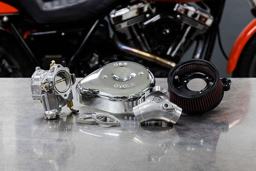S&S Cycle 2006 BT Super G Carburetor &  Stealth Air Cleaner Kit w/ Chrome Teardrop