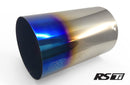 GReddy Burnt Titanium Tip 115mm Diameter 170mm Length (for Revolution RS/RS-TI/RS-Race)-1