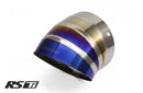 GReddy Burnt Titanium Turndown Tip 115mm Diameter 120mm Length (for Revolution RS / RS-TI / RS-Race)-1
