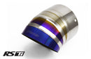 GReddy Burnt Titanium Turndown Tip 115mm Diameter 150mm Length (for Revolution RS / RS-TI / RS-Race)-1