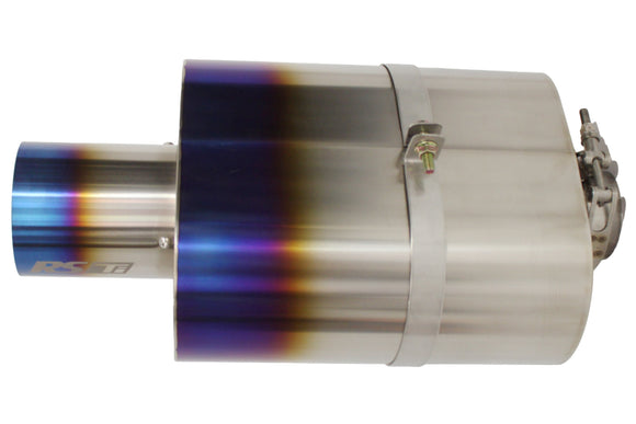 GReddy - Universal Titanium Oval Muffler 2.5in ID Muffler Inlet