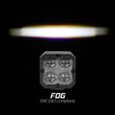 XK Glow XKchrome 20w LED Cube Light w/ RGB Accent Light Kit w/ Controller- Fog Beam 2pc-1