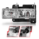 ANZO 1988-1998 Chevrolet C1500 Crystal Headlights Chrome-3