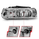 ANZO 1999-2002 Chevrolet Silverado 1500 Crystal Headlights Chrome-3