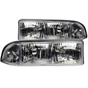 ANZO 1998-2005 Chevrolet S-10 Crystal Headlights Chrome