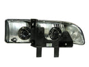ANZO 1998-2005 Chevrolet S-10 Crystal Headlights Chrome-2