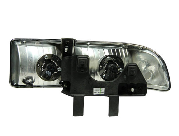 ANZO 1998-2005 Chevrolet S-10 Crystal Headlights Chrome