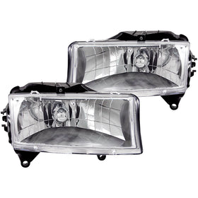 ANZO 1997-2004 Dodge Dakota Crystal Headlights Chrome