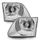 ANZO 1997-2003 Ford F-150 Crystal Headlights Chrome-1