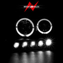 ANZO 1997.5-2003 Ford F-150 Projector Headlights w/ Halo and LED Black 1pc-3