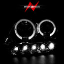 ANZO 1997.5-2003 Ford F-150 Projector Headlights w/ Halo and LED Chrome 1pc-3