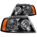 ANZO 2003-2006 Lincoln Navigator Crystal Headlights Black-1