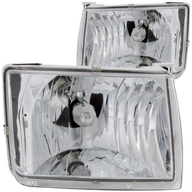 ANZO 1998-2000 Nissan Frontier Crystal Headlights Chrome