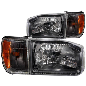ANZO 1999-2004 Nissan Pathfinder Crystal Headlights Black