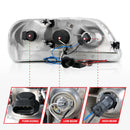 ANZO 1997.5-2003 Ford F-150 Projector Headlights w/ Halo Chrome 1pc-2
