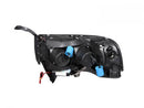 ANZO 1994-2001 Dodge Ram Projector Headlights w/ Halo Chrome-2
