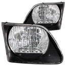 ANZO 1997.5-2003 Ford F-150 Crystal Headlights Black G2-1
