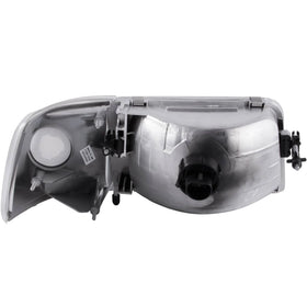 ANZO 1993-1997 Ford Ranger Crystal Headlights Chrome w/ Corner Lights 2pc - 0