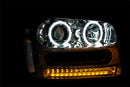 ANZO 2002-2009 Chevrolet Trailblazer Projector Headlights w/ Halo Chrome-2