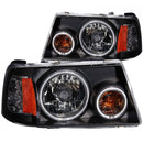 ANZO 2001-2011 Ford Ranger Projector Headlights w/ Halo Black (CCFL) 1 pc-1