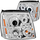 ANZO 2003-2006 Cadillac Escalade Projector Headlights w/ Halo Chrome (CCFL) (HID Compatible)-1