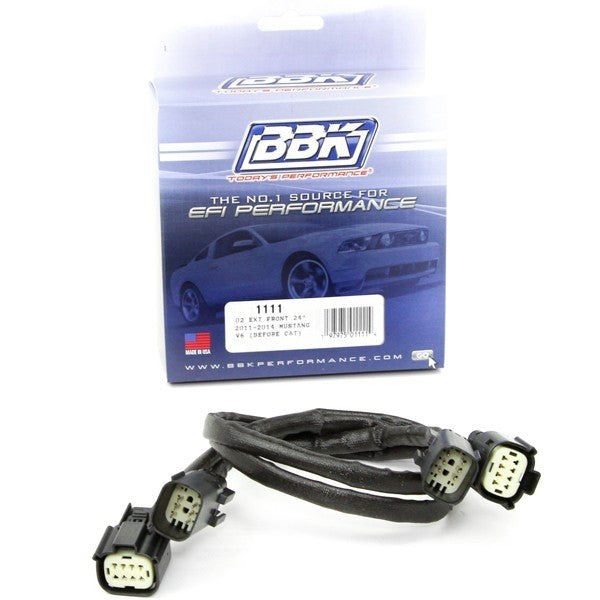 BBK 11-14 Mustang V6 Front O2 Sensor Wire Harness Extensions 24 (pair)
