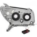 ANZO 2006-2009 Toyota 4Runner Projector Headlights w/ Halo Black-2
