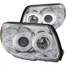 ANZO 2006-2009 Toyota 4Runner Projector Headlights w/ Halo Chrome-1