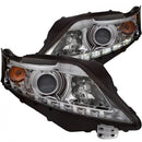ANZO 2010-2012 Lexus Rx350 Projector Headlights w/ U-Bar Chrome-1