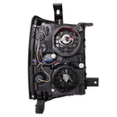 ANZO 14-15 Chevrolet Silverado 1500 Projector Headlights w/ Plank Style Switchback Chrome w/ Amber-2