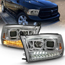 ANZO 2009-2018 Dodge Ram 1500 Projector H.L. Switchback Chrome Amber-1