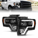 ANZO 2009-2014 Ford F-150 Projector Light Bar H.L Black Amber-1