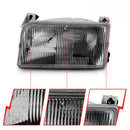 ANZO 1992-1996 Ford Bronco Crystal Headlight Clear Amber (OE Replacement)-2