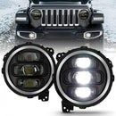 ANZO 2018-2019 Jeep Wrangler Full Led ProjectorH.L Black-1